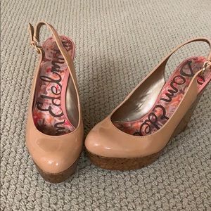 Sam Edelman cork wedge heel